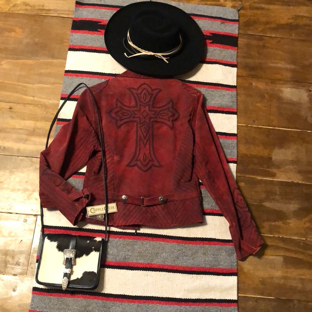 Cripple creek leather jacket